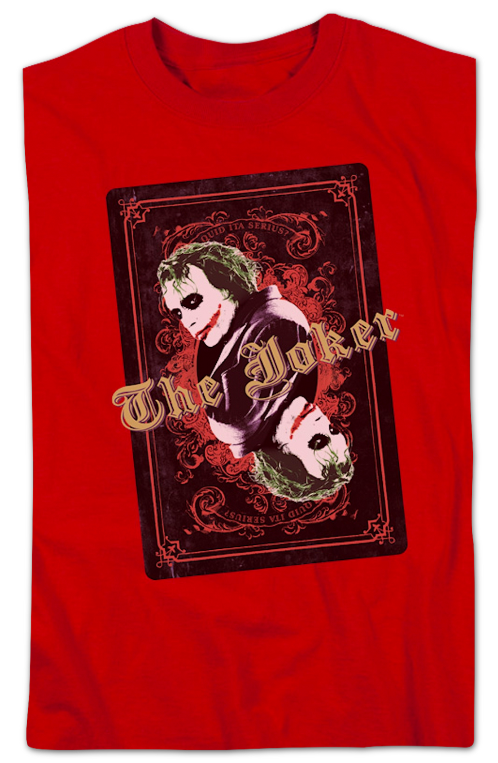 The Dark Knight Joker Playing Card DC Comics T-Shirt product image 2