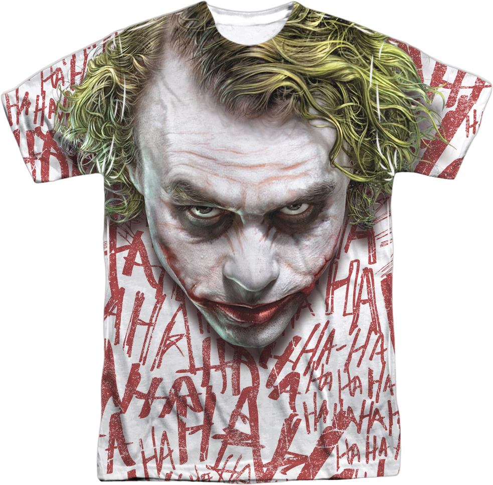 The Dark Knight Joker's Face DC Comics T-Shirt product image 1