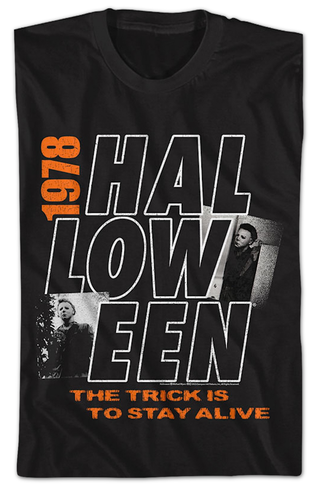 The Trick Is To Stay Alive 1978 Halloween T-Shirt product image 2