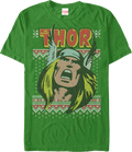 Thor Faux Ugly Christmas Sweater Marvel Comics T-Shirt product image 1