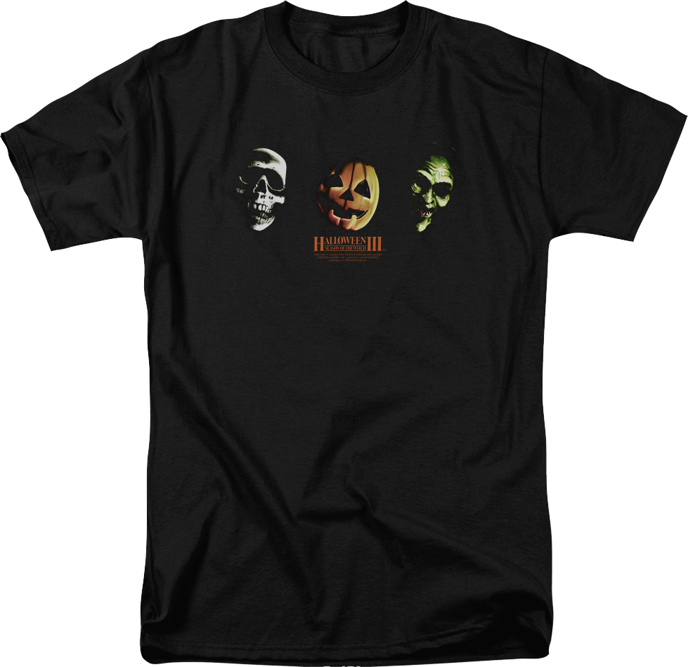 Three Masks Halloween III Season of the Witch T-Shirt product image 1