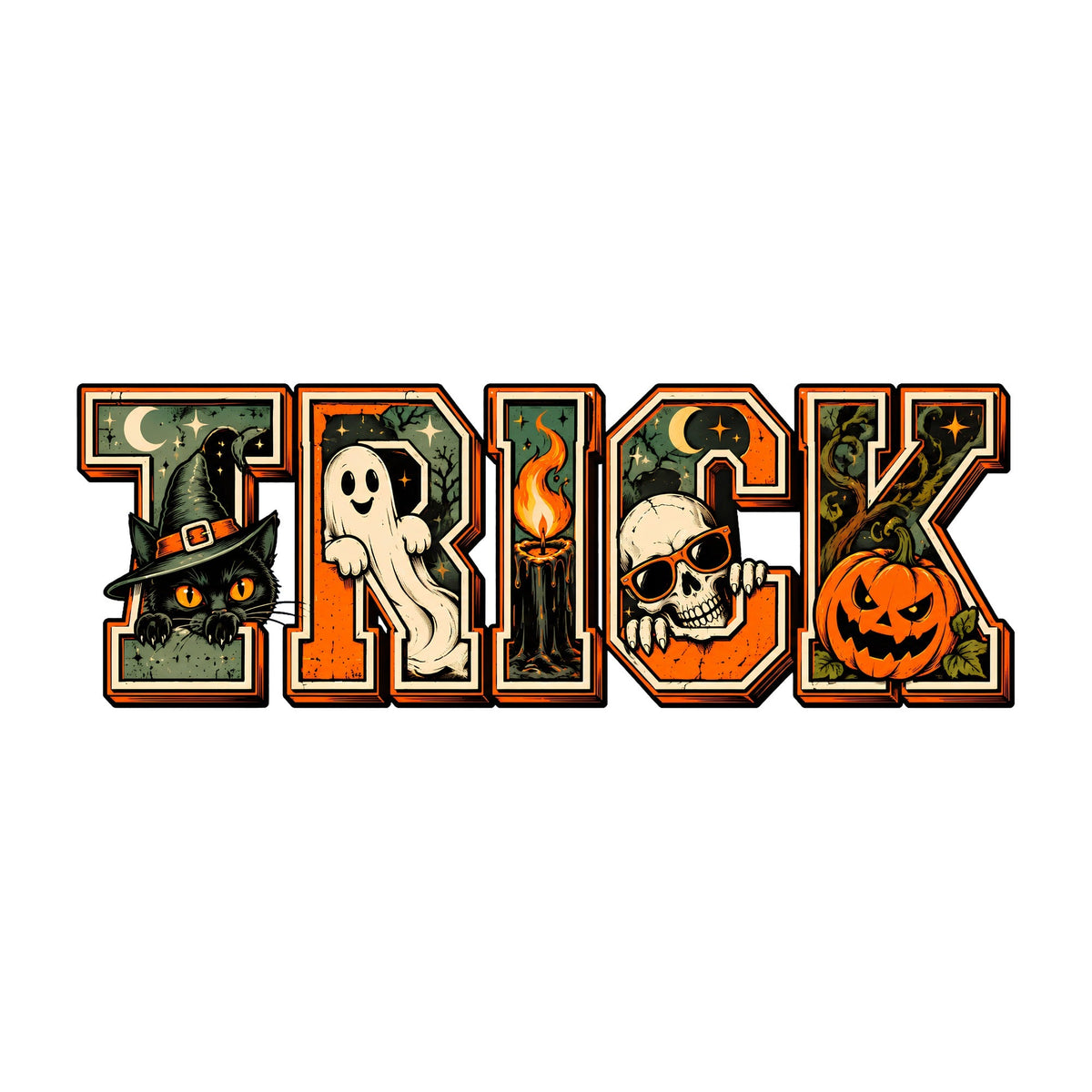 Trick Halloween Lettering product image 3