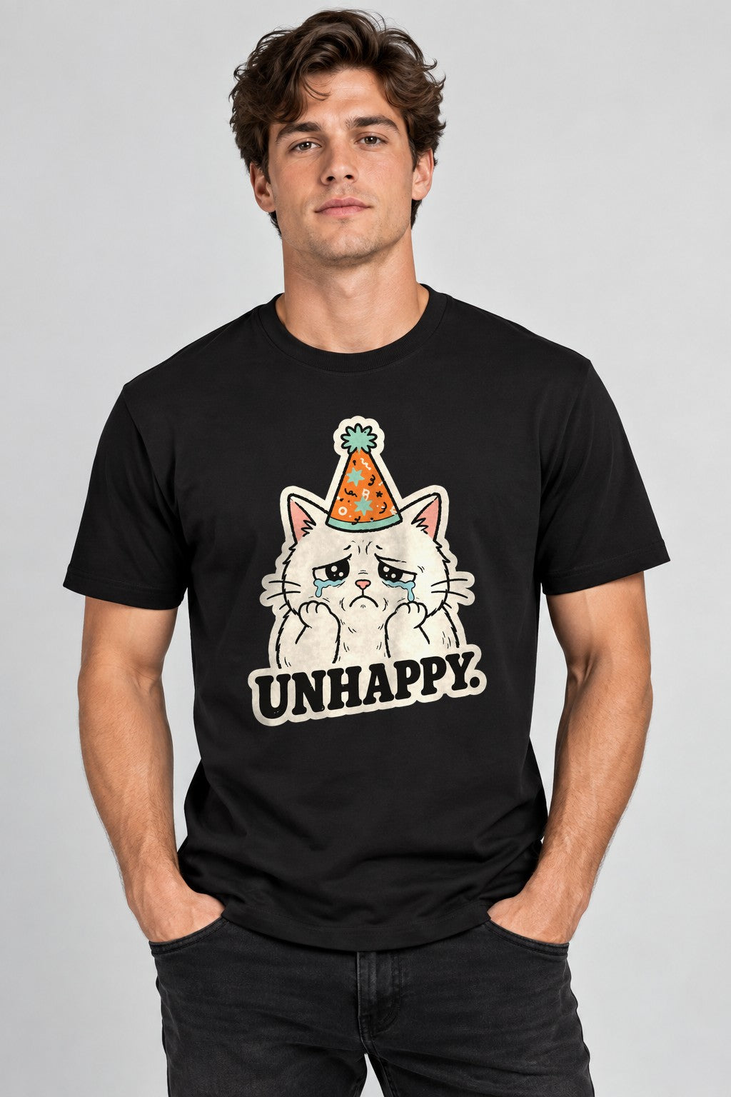 Unhappy Birthday Cat