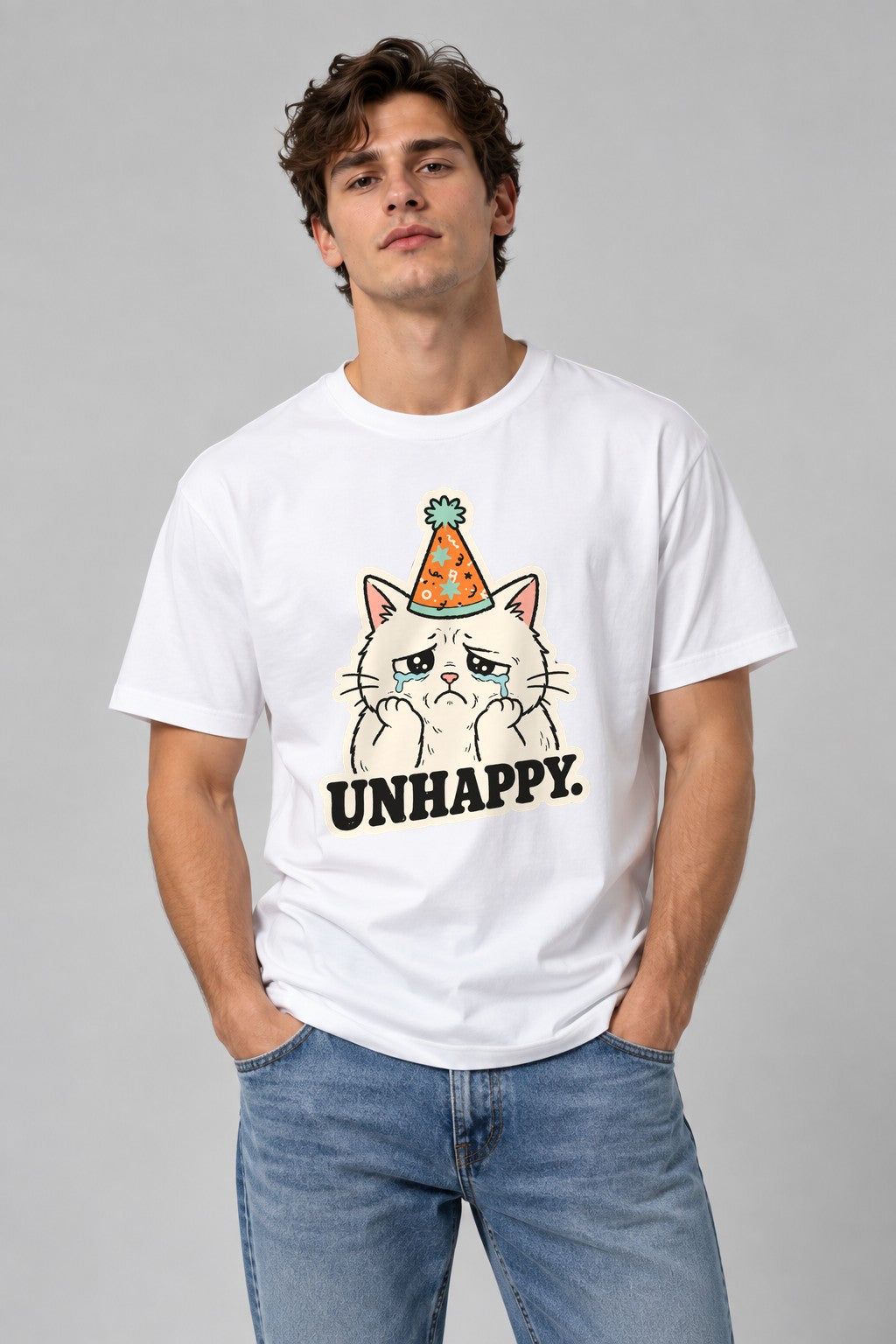Unhappy Birthday Cat