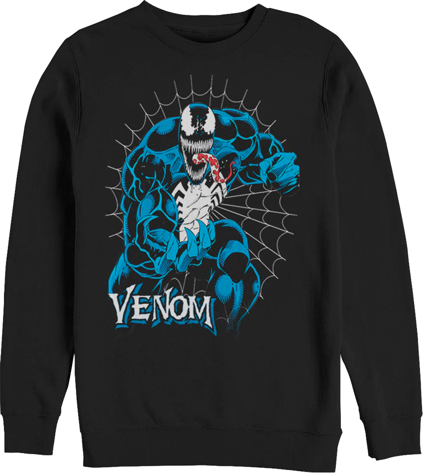 Venom Web Marvel Comics Sweatshirt product image 1