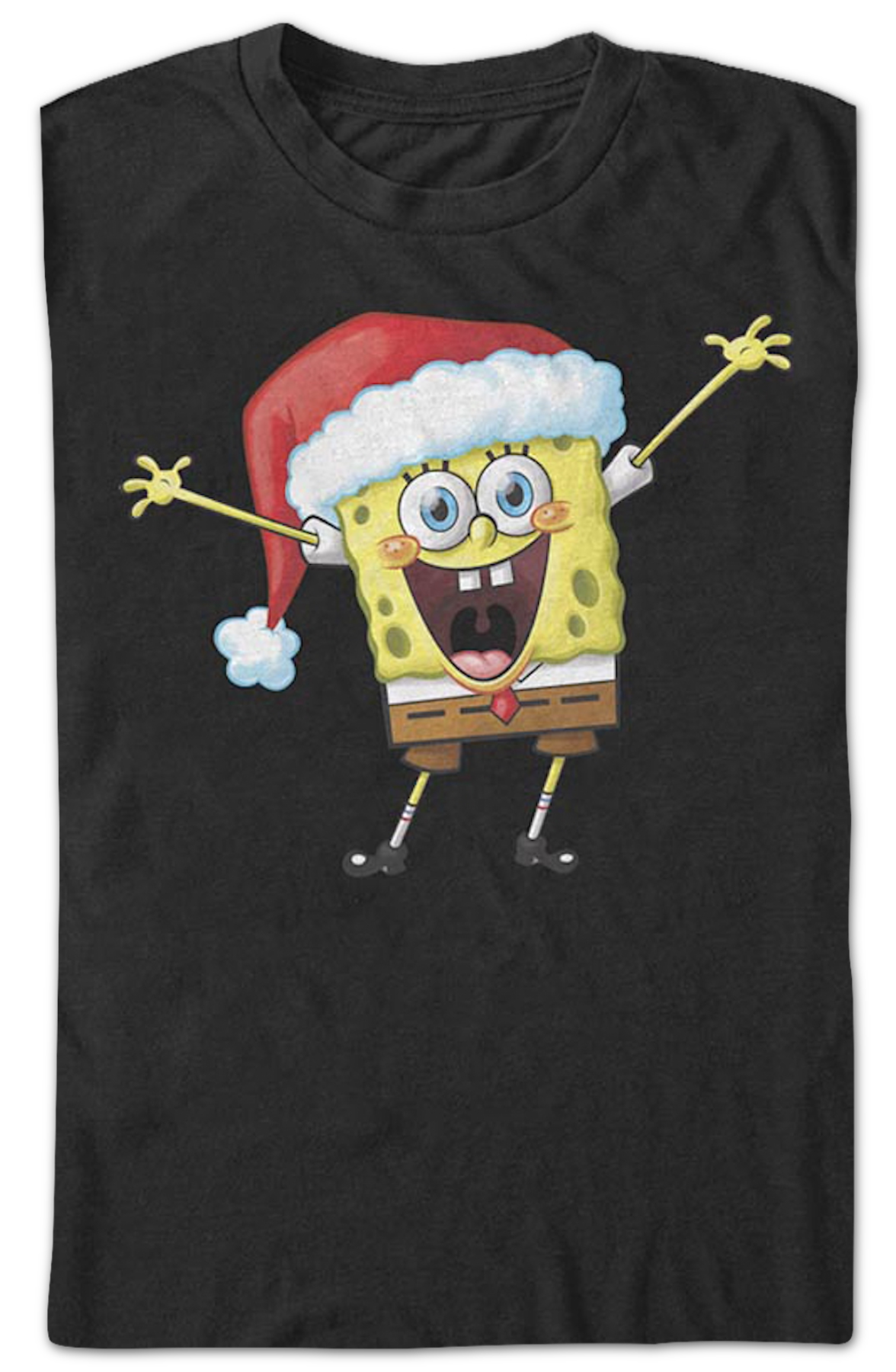 Vintage Santa Hat SpongeBob SquarePants T-Shirt