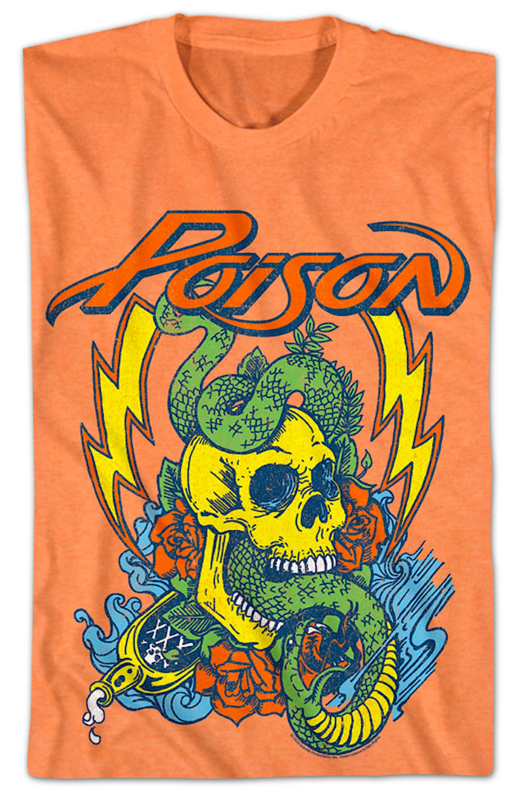 Vintage Snake & Skull Poison T-Shirt product image 2