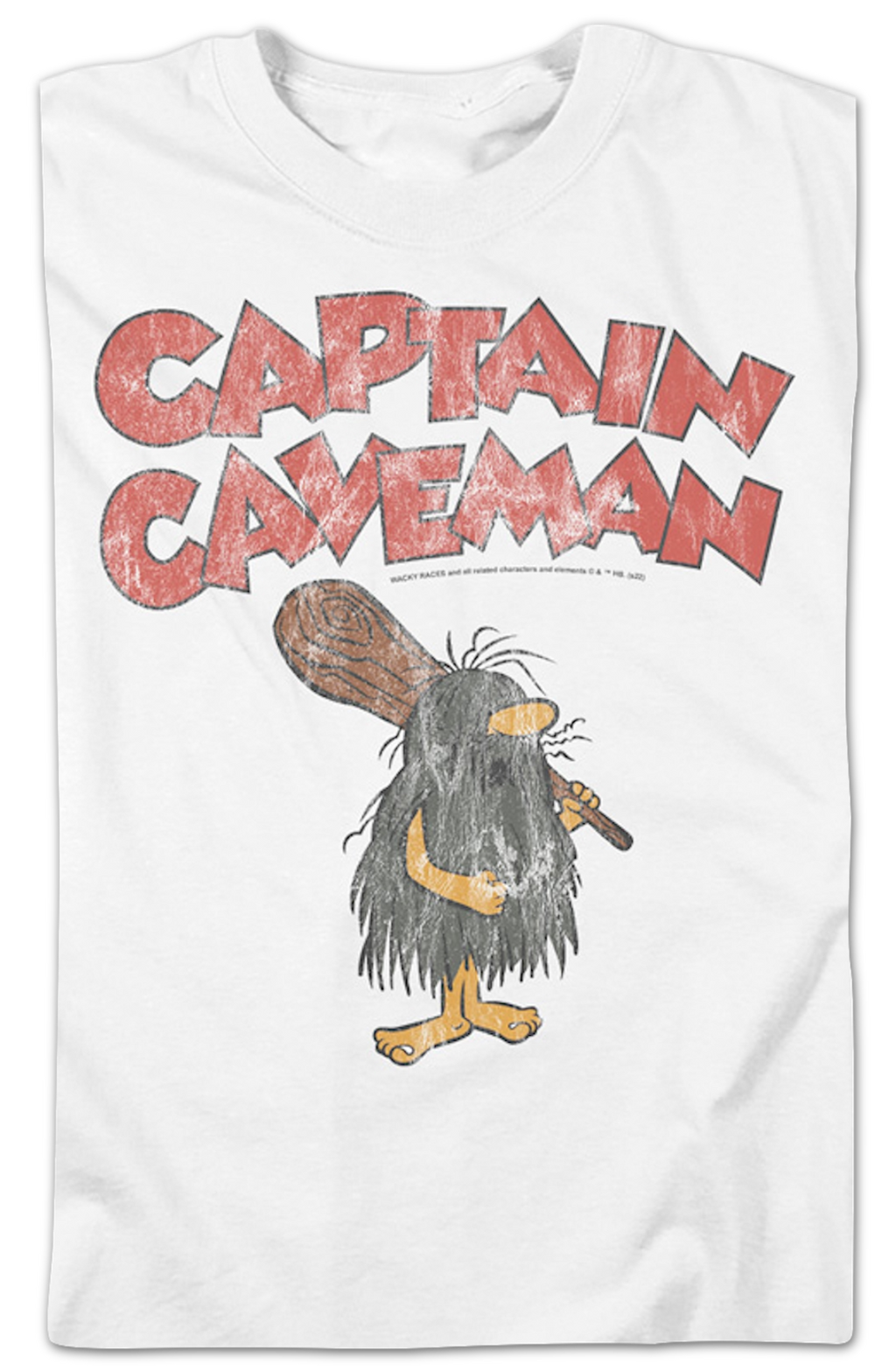 Vintage White Captain Caveman T-Shirt product image 2