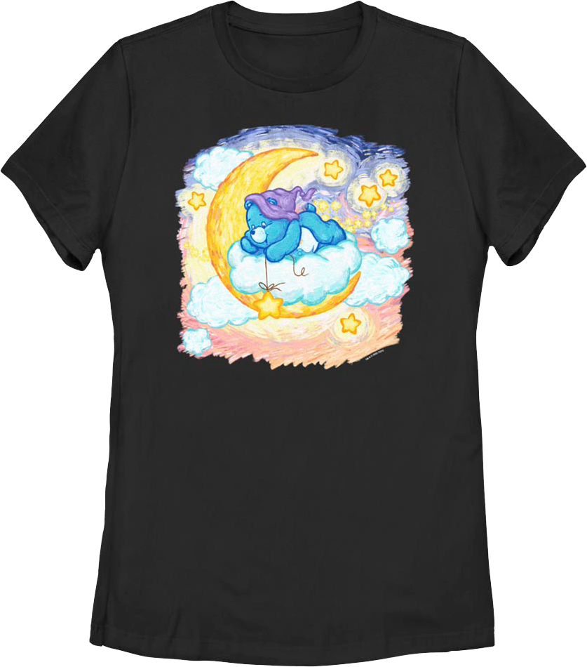 Womens Bedtime Moon And Stars Care Bears Shirt product image 1