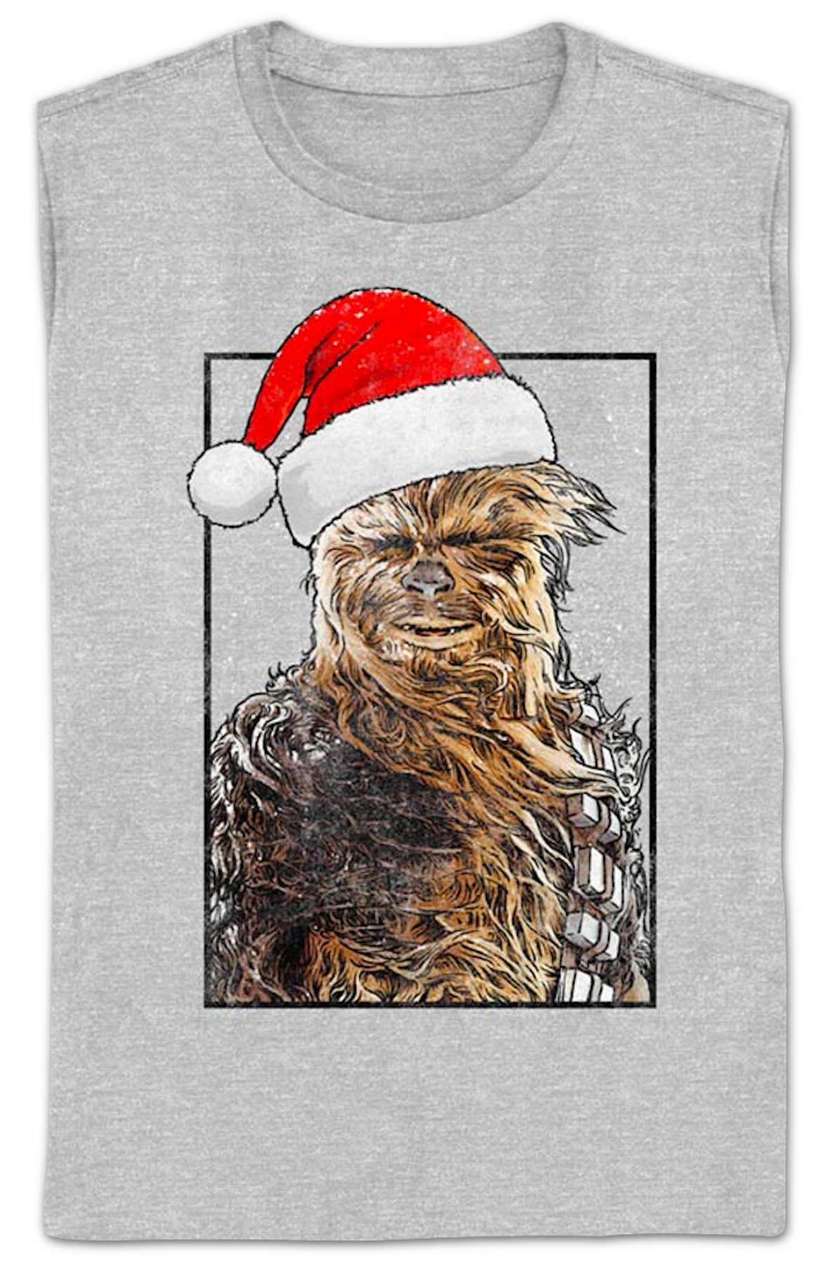 Womens Chewbacca Santa Claus Hat Star Wars Shirt