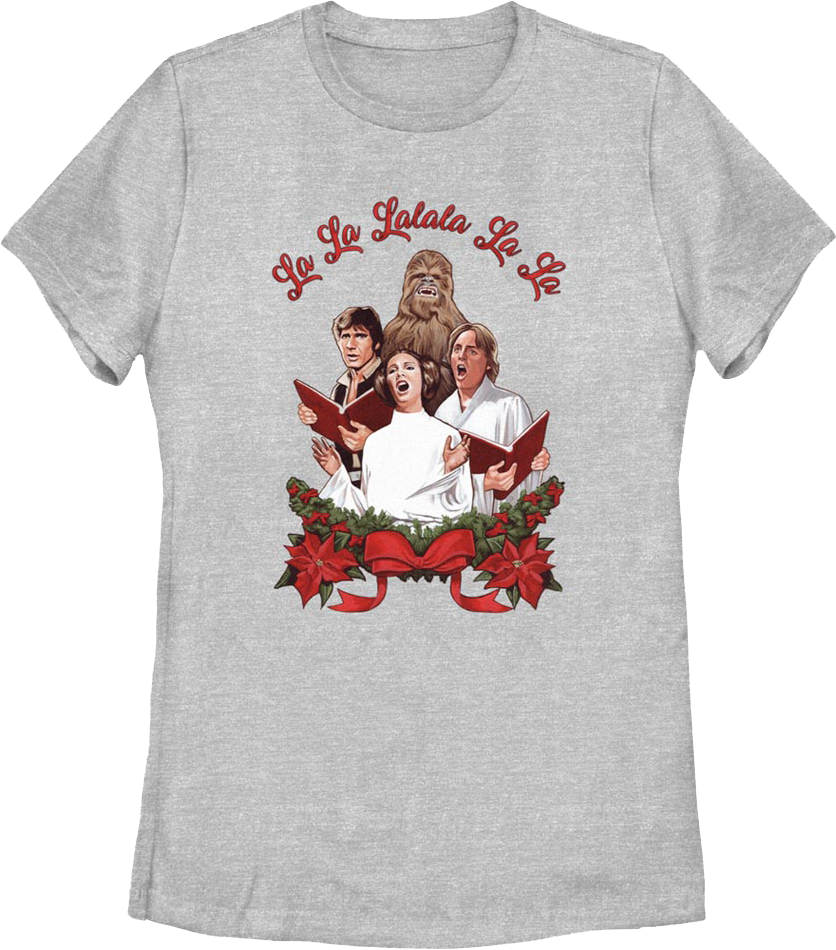 Womens Christmas Carolers Star Wars Shirt product image 1