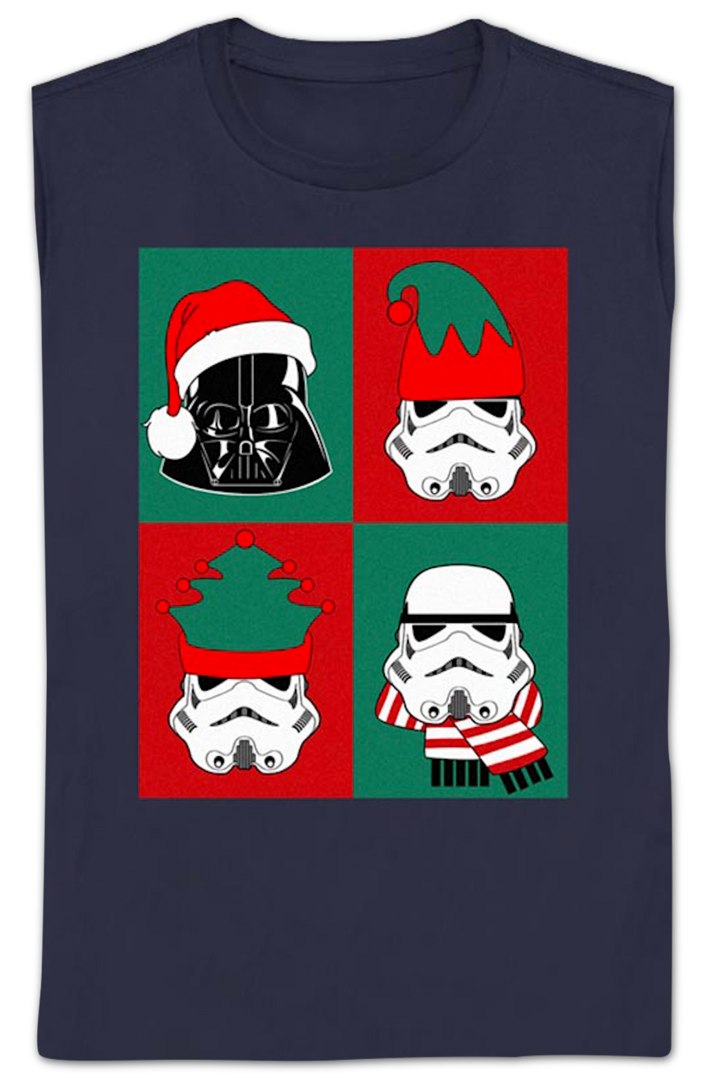 Womens Darth Vader & Stormtroopers Christmas Collage Star product image 2