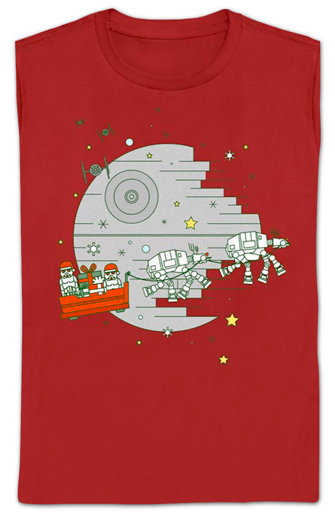 Womens Galactic Empire Christmas Sleigh Star Wars Shirt product image 2
