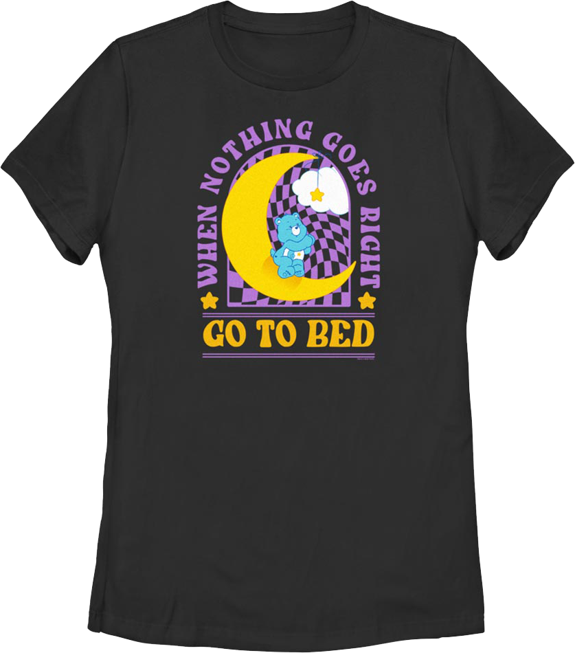 Womens Go To Bed Care Bears Shirt product image 1