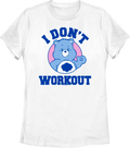 Womens Grumpy Bear I Don't Workout Care Bears Shirt product image 1
