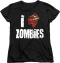Womens I Love Zombies Shirt product image 1