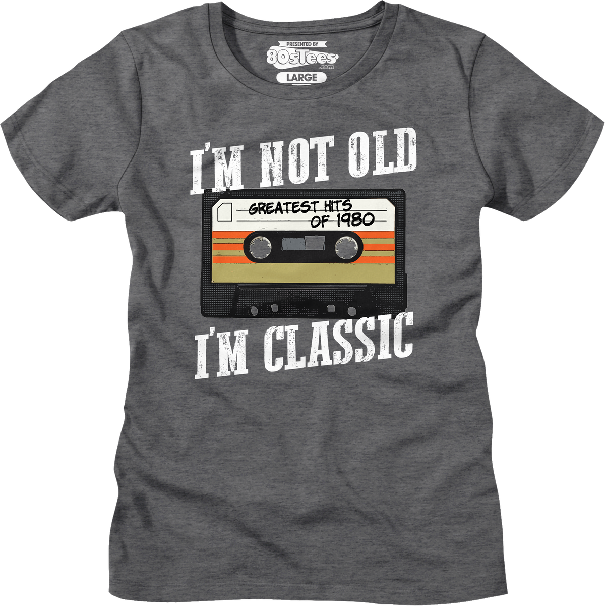 Womens I'm Not Old I'm Classic Greatest Hits Of 1980 Shirt product image 1