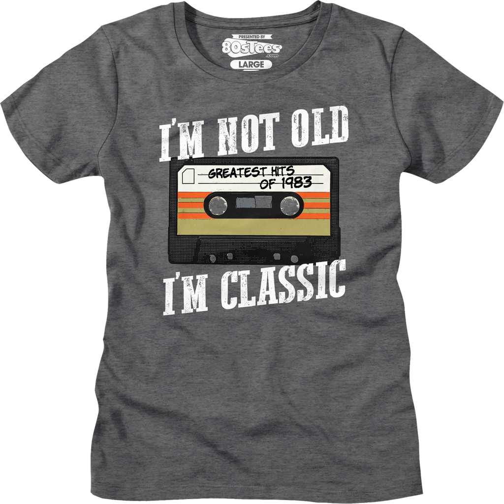 Womens I'm Not Old I'm Classic Greatest Hits Of 1983 Shirt product image 1