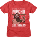 Womens Macho Christmas Faux Ugly Sweater Man Randy Savage product image 1