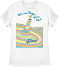 Womens Oh, The Places You'll Go Cover Dr. Seuss Shirt product image 1