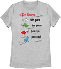 Womens Spanish One Fish, Two Red Blue Dr. Seuss Shirt product image 1
