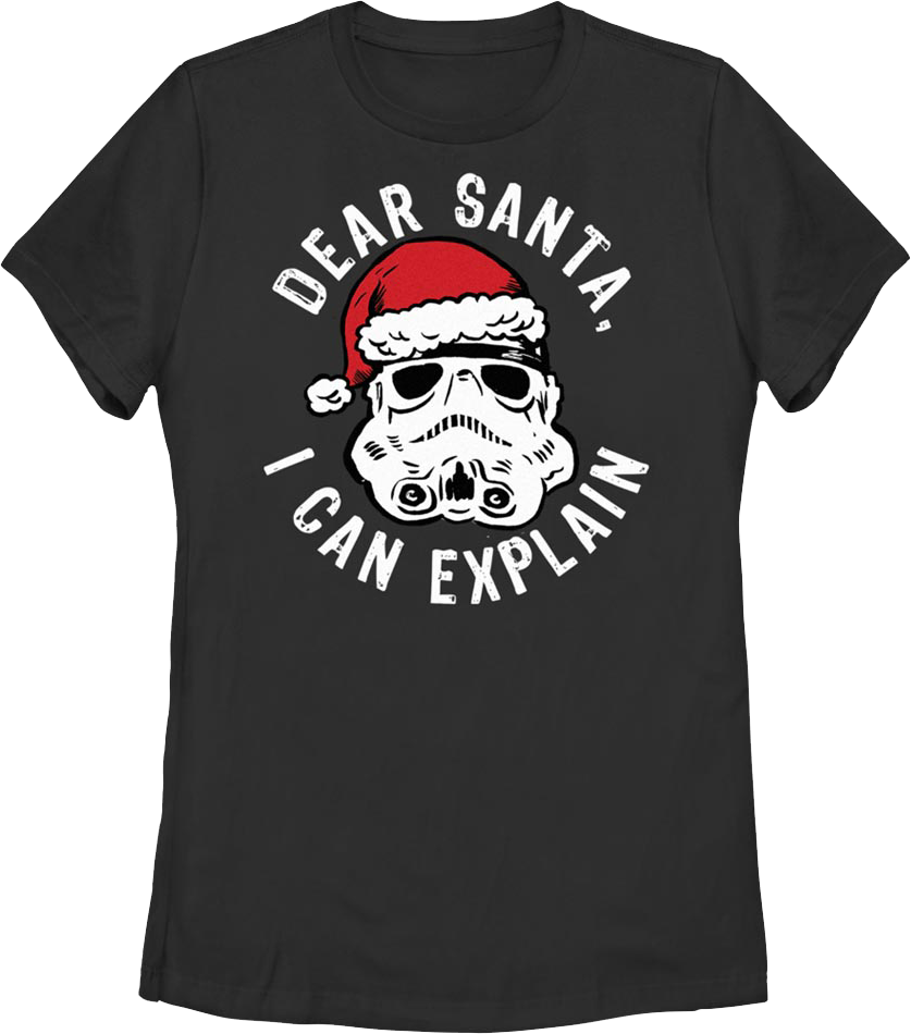 Womens Stormtrooper Dear Santa, I Can Explain Star Wars product image 1