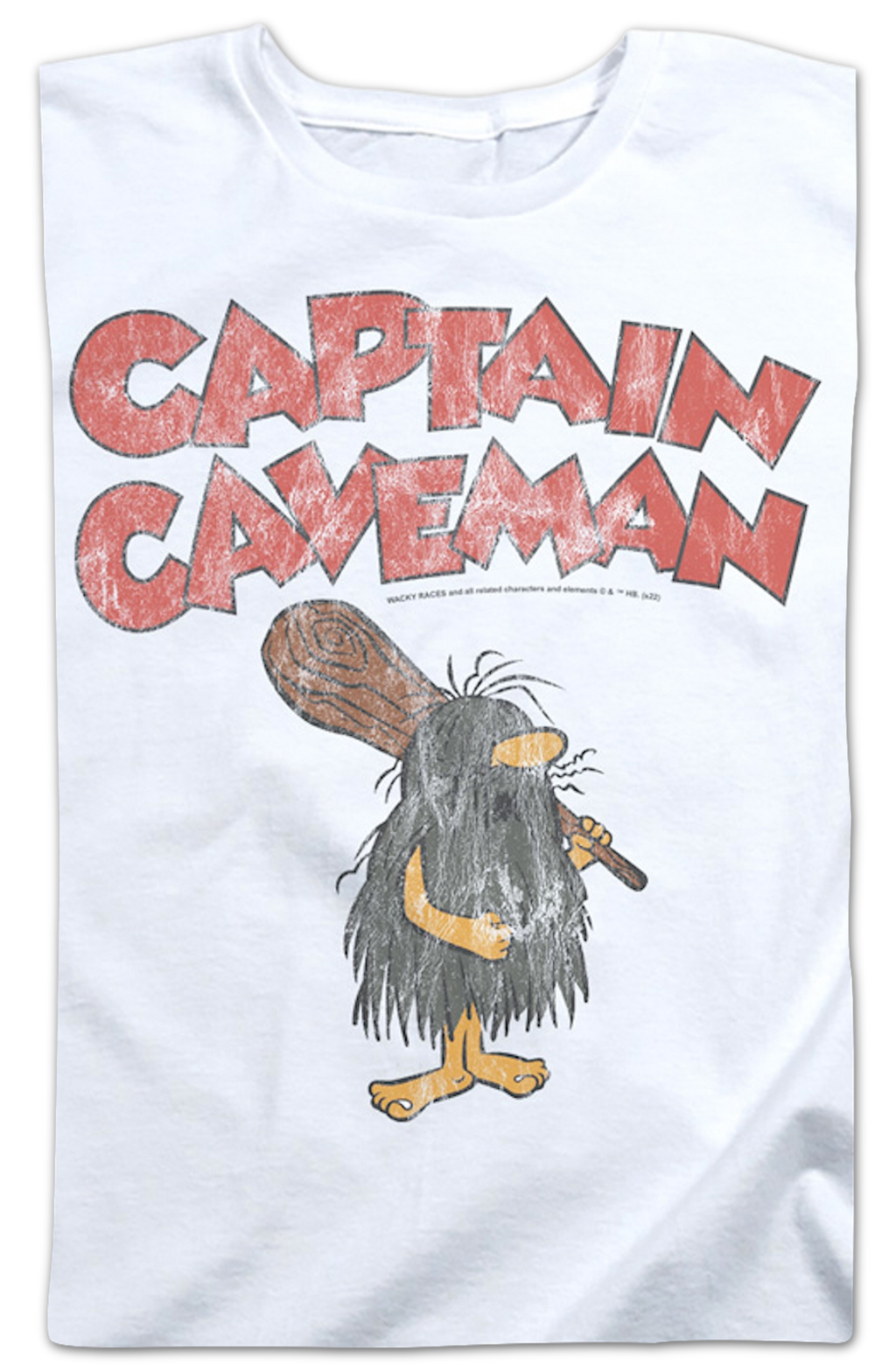 Womens Vintage White Captain Caveman Shirt product image 2