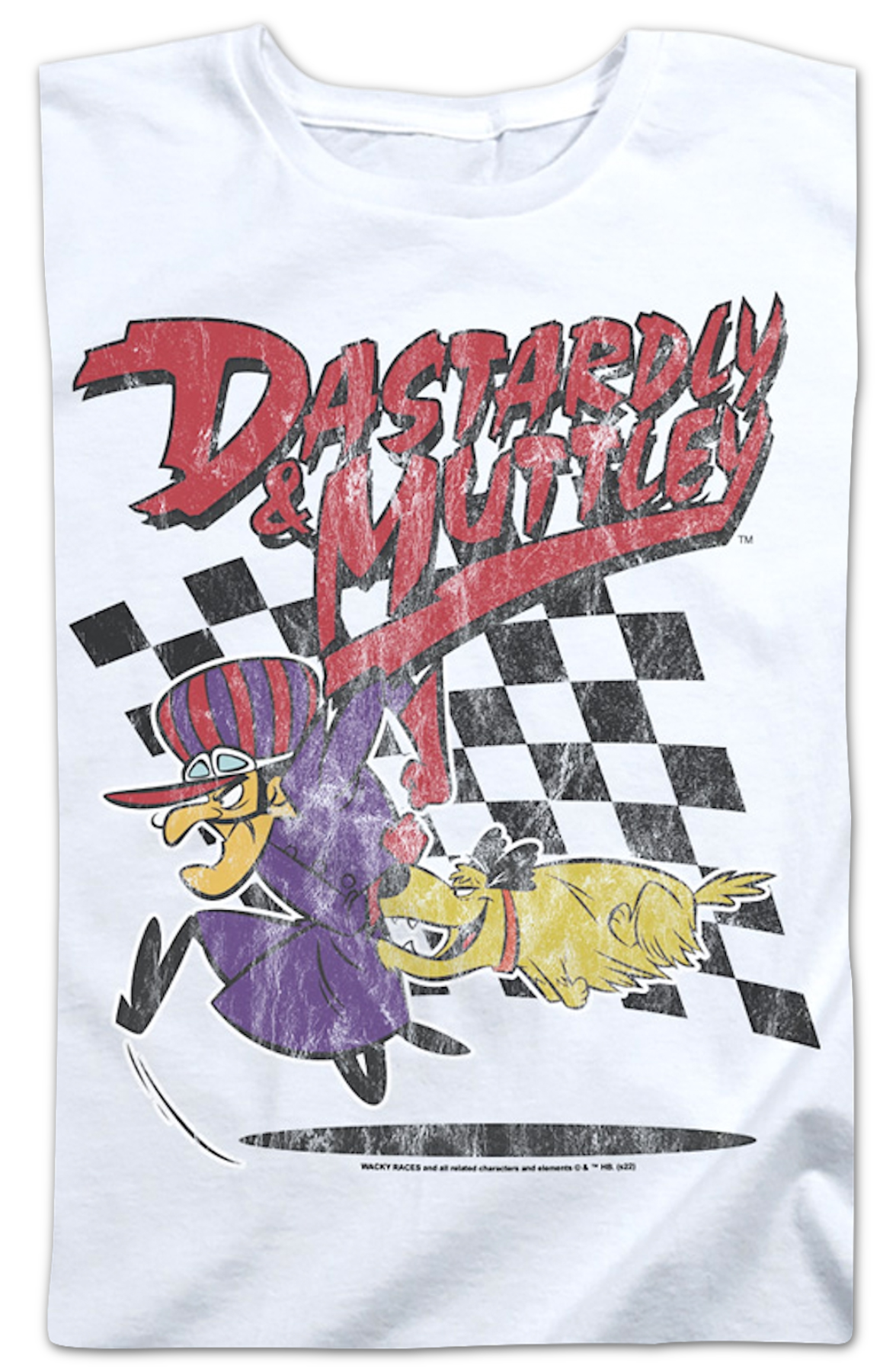 Womens Vintage White Dastardly & Muttley Wacky Races Shirt product image 2