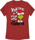 Womens You're A Mean One Mr. Grinch Dr. Seuss Shirt product image 1