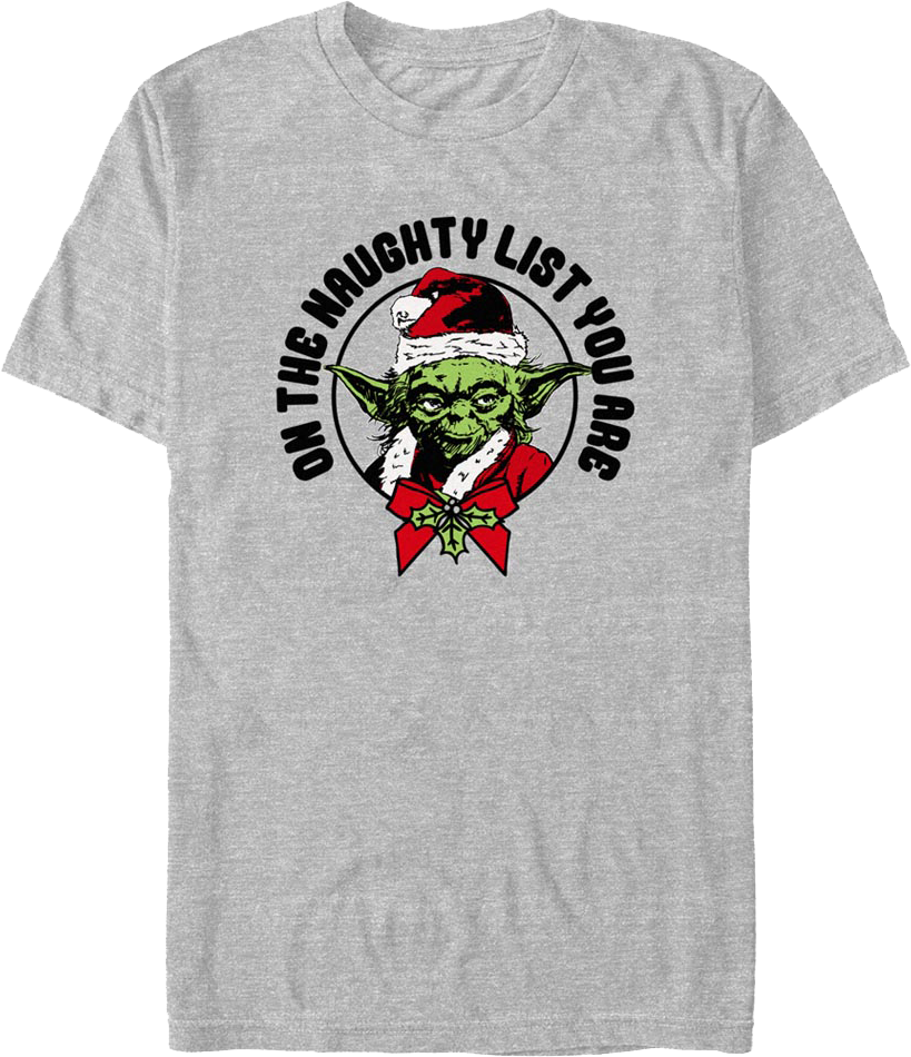 Yoda On The Naughty List You Are Star Wars T-Shirt product image 1