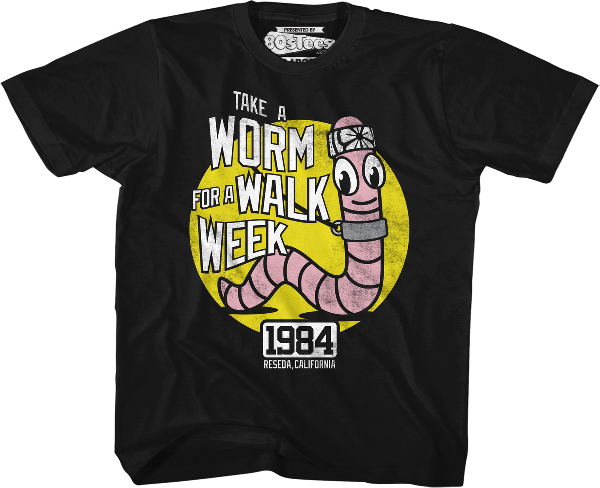 Youth Take A Worm For A Walk Week Karate Kid Shirt product image 1